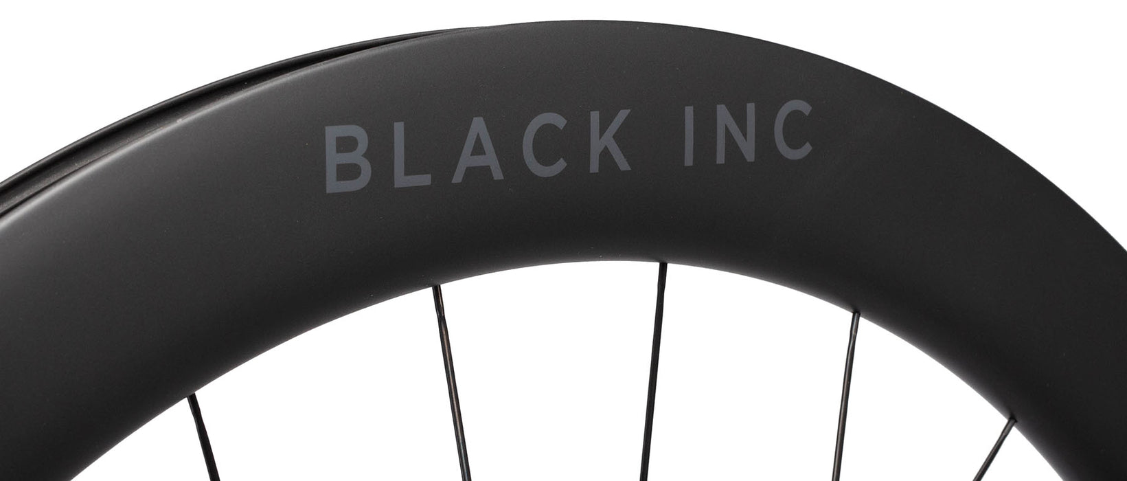 Black Inc Black Sixty Wheelset compatible with SRAM and Shimano, high-performance carbon wheels for road racing, available at Playtri Sarasota