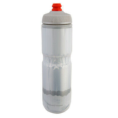 Polar Bottles Sport Contender Insulated Water Bottle -24oz, White/Silver