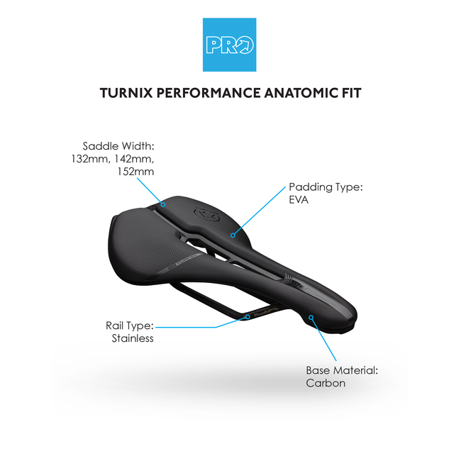 PRO TURNIX PERFORMANCE SADDLE BLACK, Black Saddle
