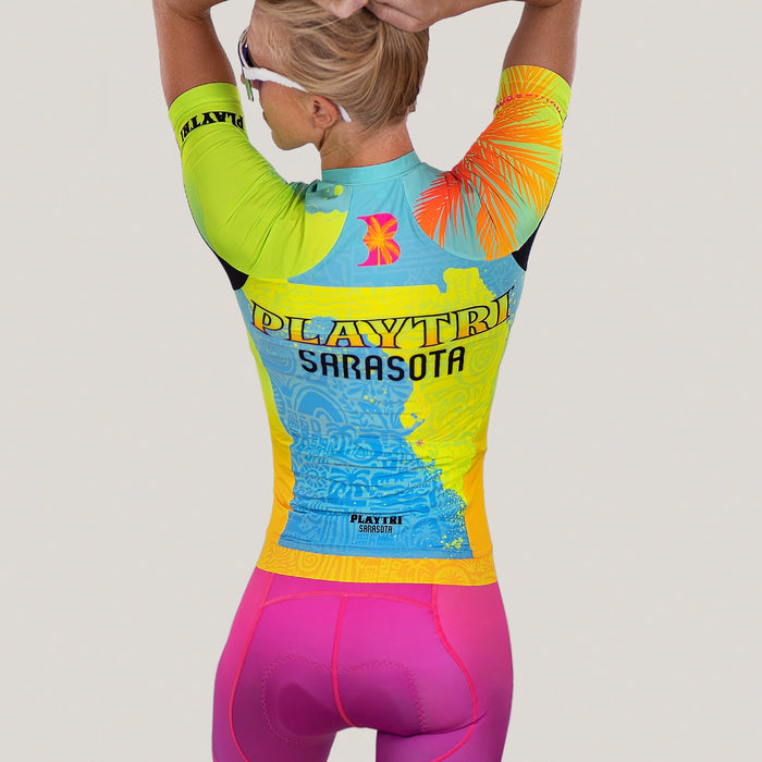 Playtri Sarasota x Bomboom Women's Elite Bike Jersey
