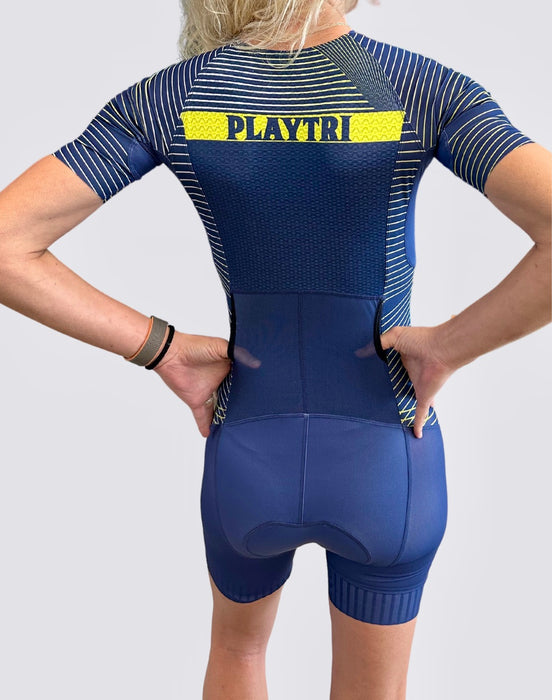 Playtri Women's Sleeved Tri Suit