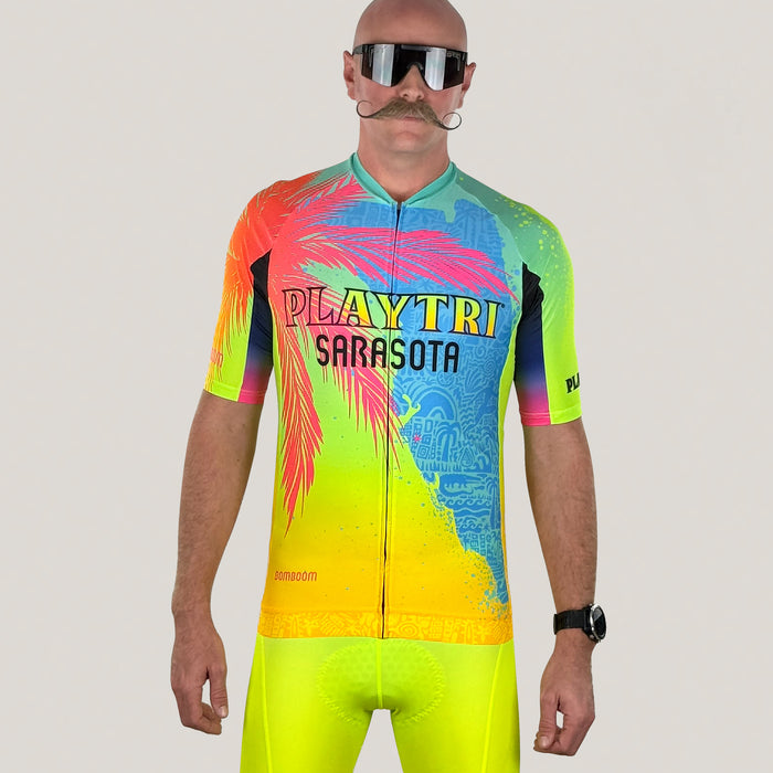 Playtri Sarasota x Bomboom Men's Elite Bike Jersey