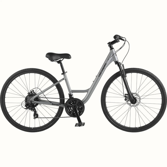 Retrospec Barron Plus Comfort Hybrid Bike - Step Through 21 Speed