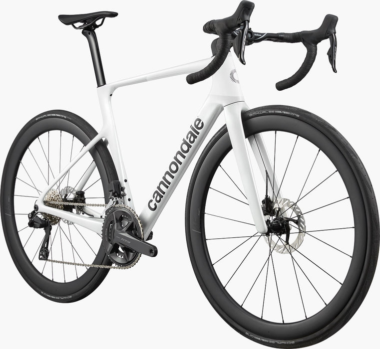 Cannondale SuperSix EVO 5 Road bike, Shimano 105 Di2, Vision SC45 I23 Carbon Wheels