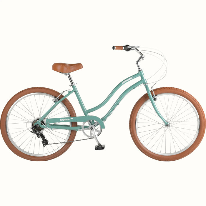 Chatham Plus Aluminum Beach Cruiser Bike - Step Through 7 Speed