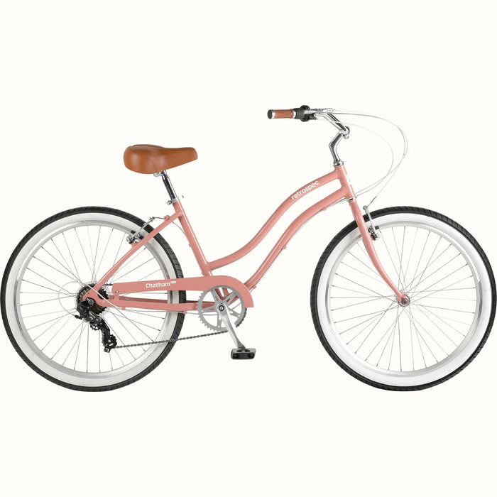 Chatham Plus Aluminum Beach Cruiser Bike - Step Through 7 Speed