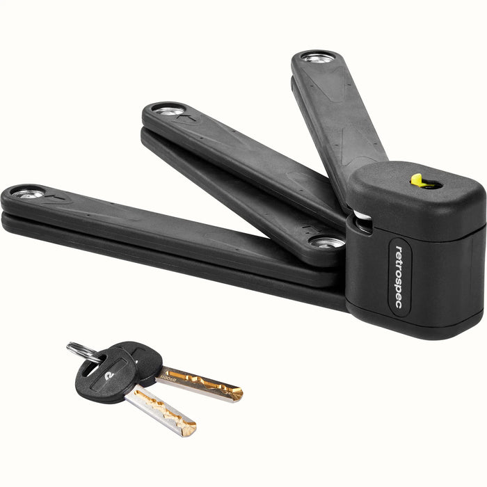 Fortitude Folding Bike Lock With Carrier - 5mm