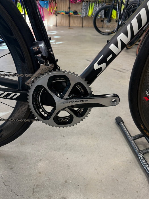 Specialized Tarmac S-WORKS Road Bike, Shimano Dura Ace Di2, Zipp 404 Carbon wheels, size 52CM - USED