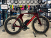 Cervelo P5 Ultegra Di2 triathlon bike in a bike shop setting.