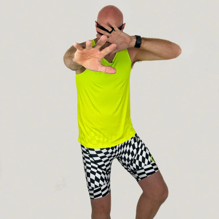 BomBoom Men's Elite Running Singlet - Citron Fusion