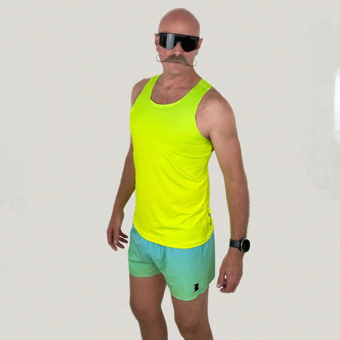 BomBoom Men's Elite Running Singlet - Citron Fusion