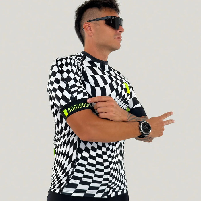 Bomboom Men's Elite Short Sleeve Tri Top – Checkadelic
