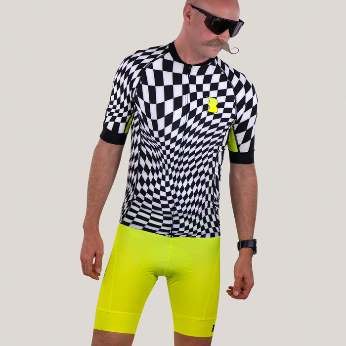 BomBoom Men's Cycling Shorts - Citron Fusion