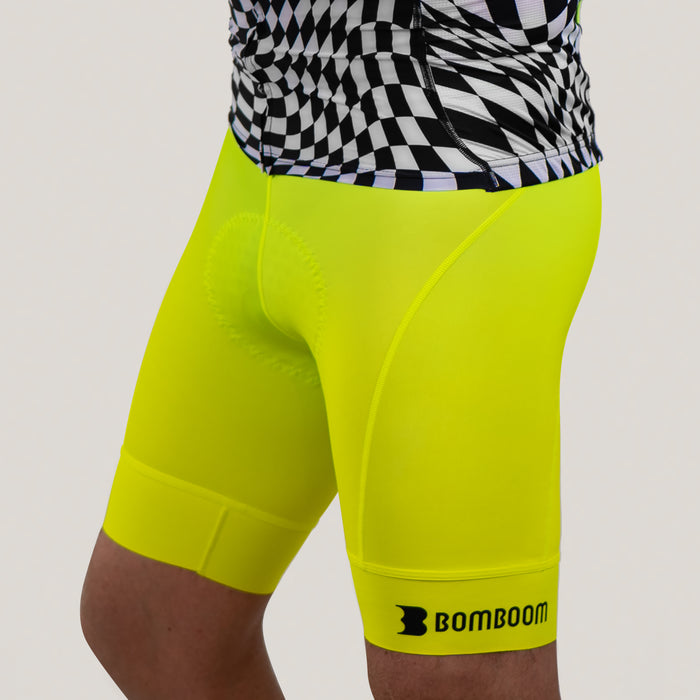 BomBoom Men's Cycling Shorts - Citron Fusion