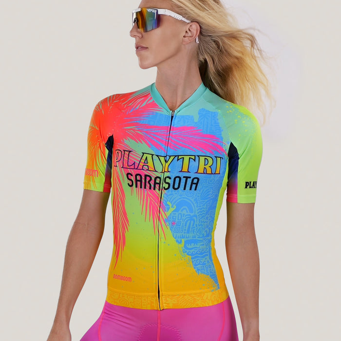 Playtri Sarasota x Bomboom Women's Elite Bike Jersey