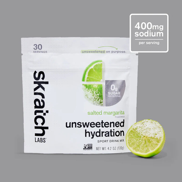 Skratch Labs Sport Hydration Mix Resealable Pouch Unsweetened, 30 serving