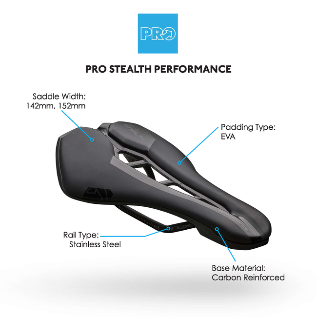 PRO Stealth Performance Black Saddle