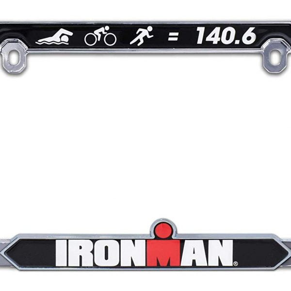 IRONMAN 140.6 Triathlon 3D License Plate Frame by Elektroplate