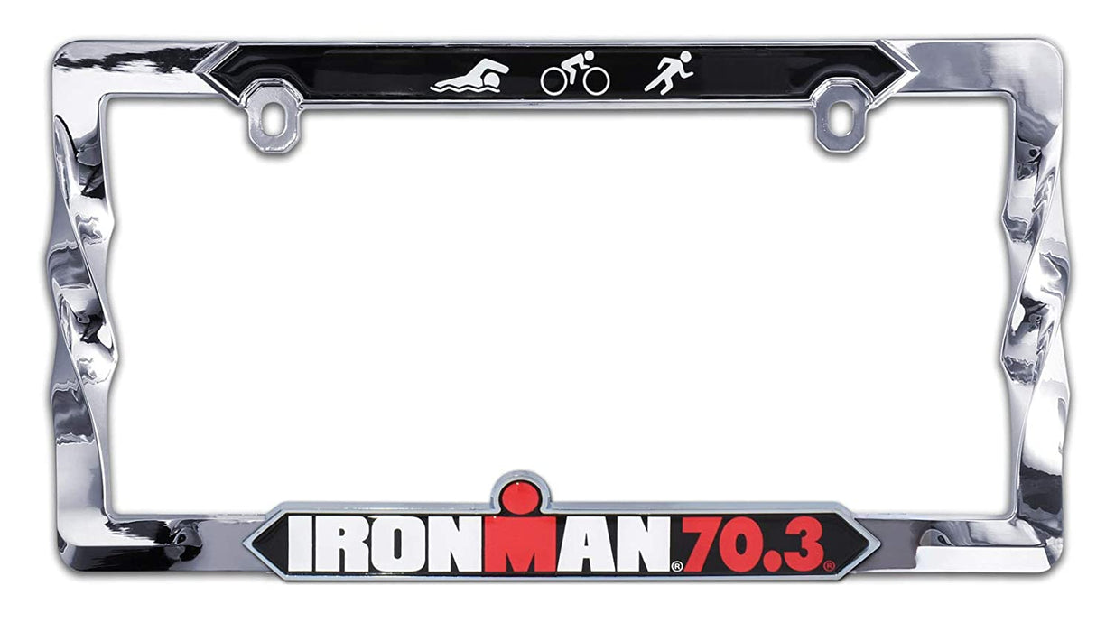 IRONMAN 70.3 Triathlon 3D License Plate Frame by Elektroplate
