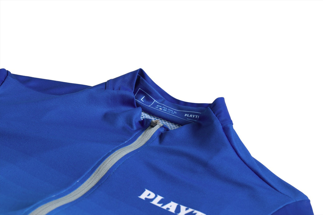 Playtri Men's Cycling Jersey - Blue