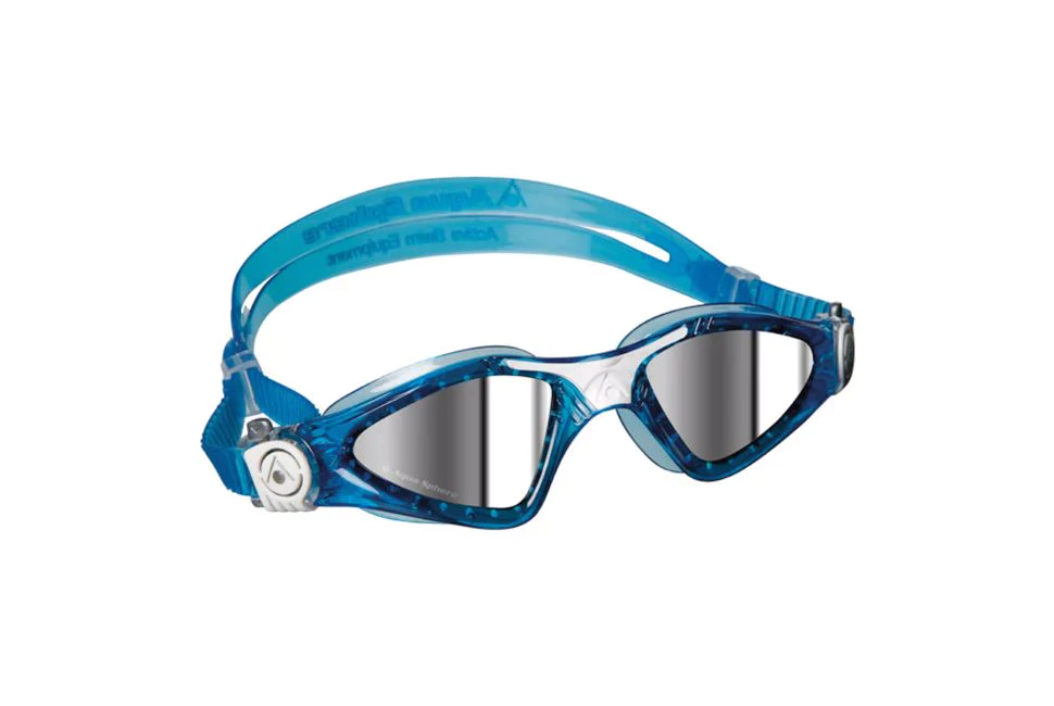 Aquasphere Kayenne Compact Adult Swim Goggle Small Fit - Aqua/White