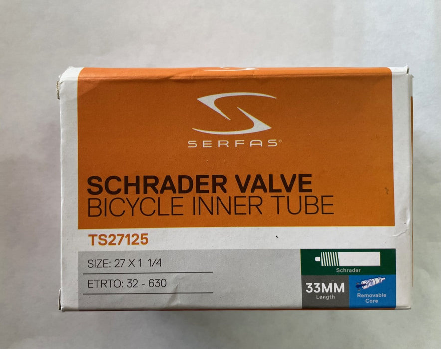 Serfas Schrader Valve Inner Tube 27x1-1/4 33mm